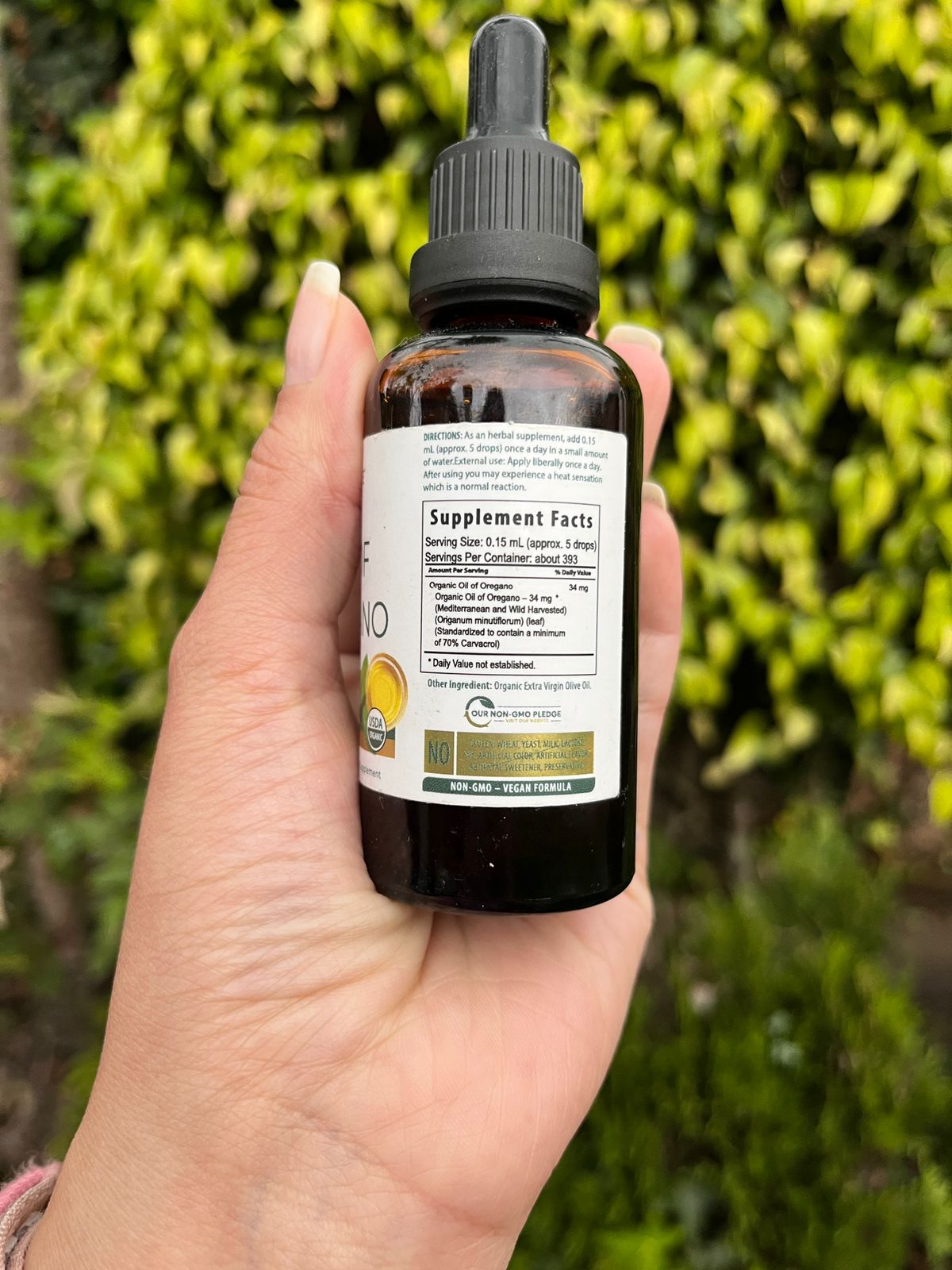 Aceite Organico Oil of Orégano