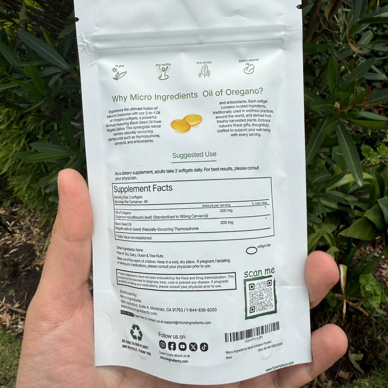 Oil Of Oregano Capsula Blanda